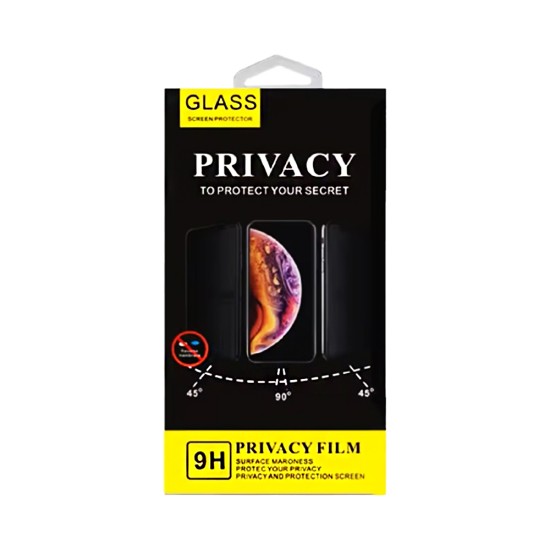 Privacy Anti-Spy Tempered Glass for Xiaomi Redmi 12C Black